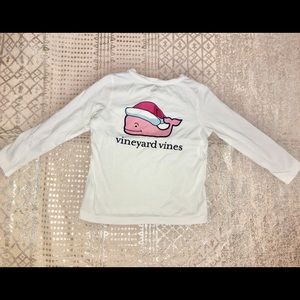 Vineyard vine Christmas long sleeve tee sz S 7/8